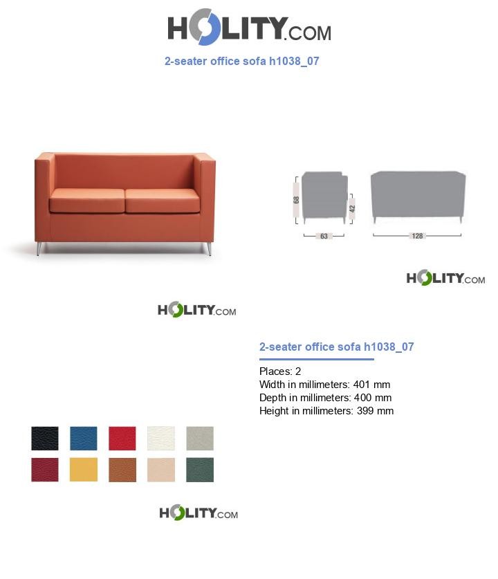 2-seater office sofa h1038_07