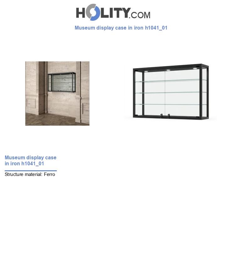 Museum display case in iron h1041_01