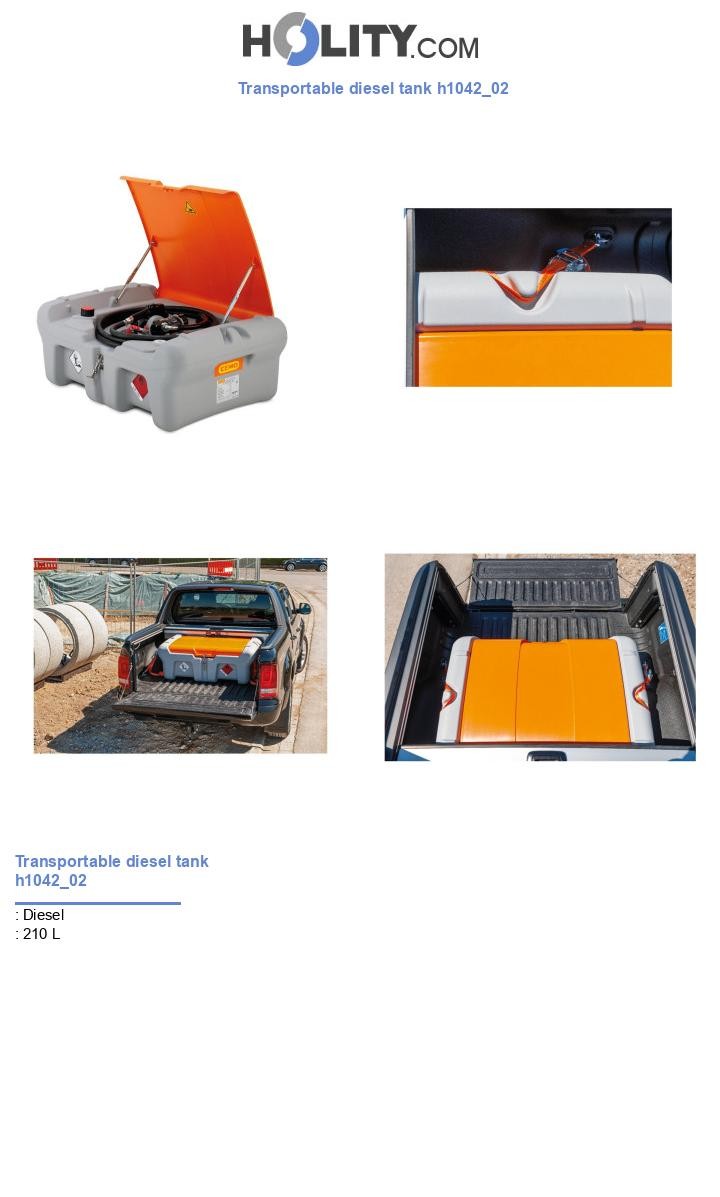 Transportable diesel tank h1042_02