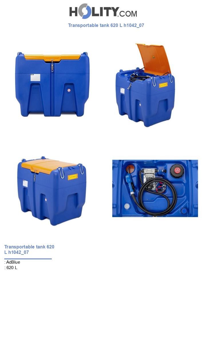 Transportable tank 620 L h1042_07