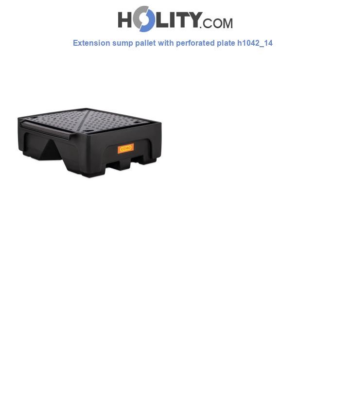 Extension sump pallet with perforated plate h1042_14