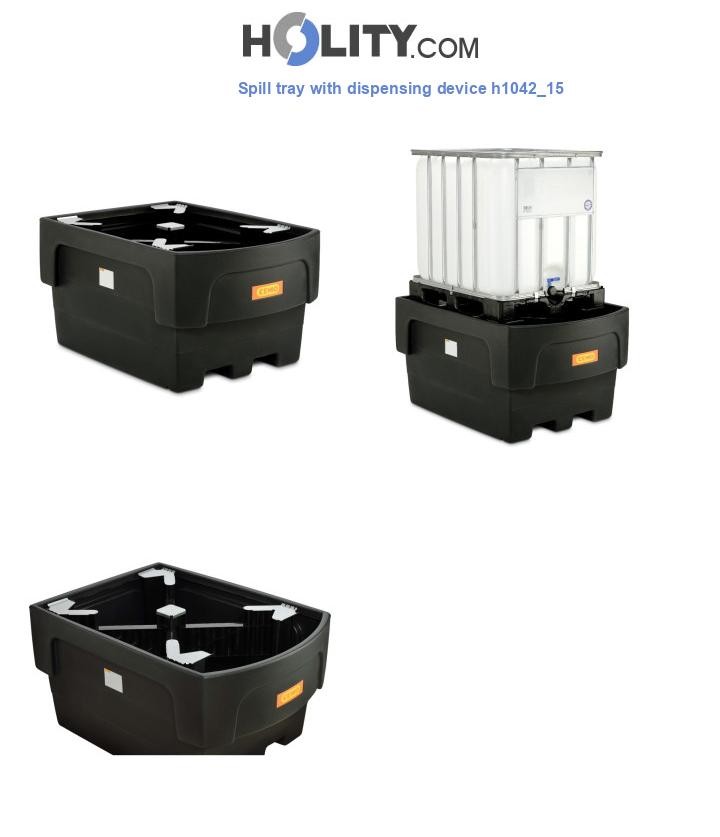 Spill tray with dispensing device h1042_15