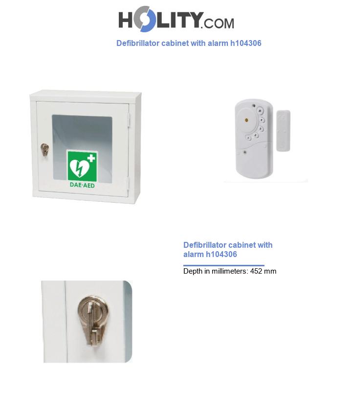 Defibrillator cabinet with alarm h104306