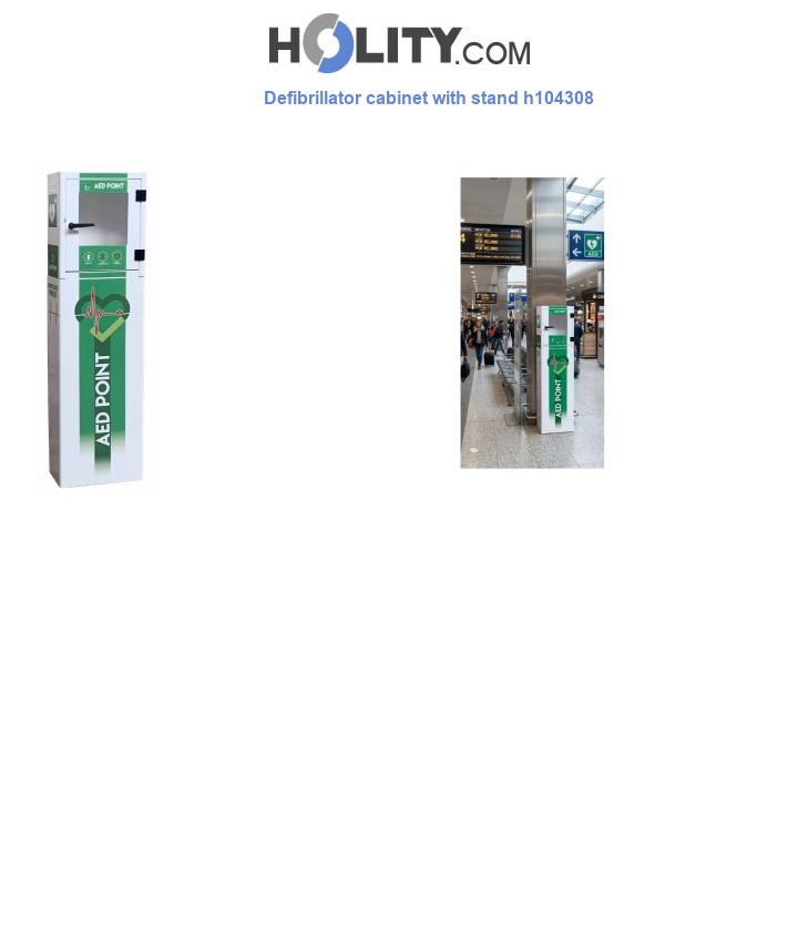 Defibrillator cabinet with stand h104308