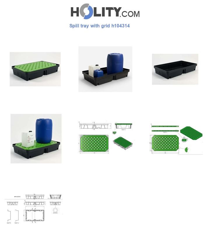 Spill tray with grid h104314