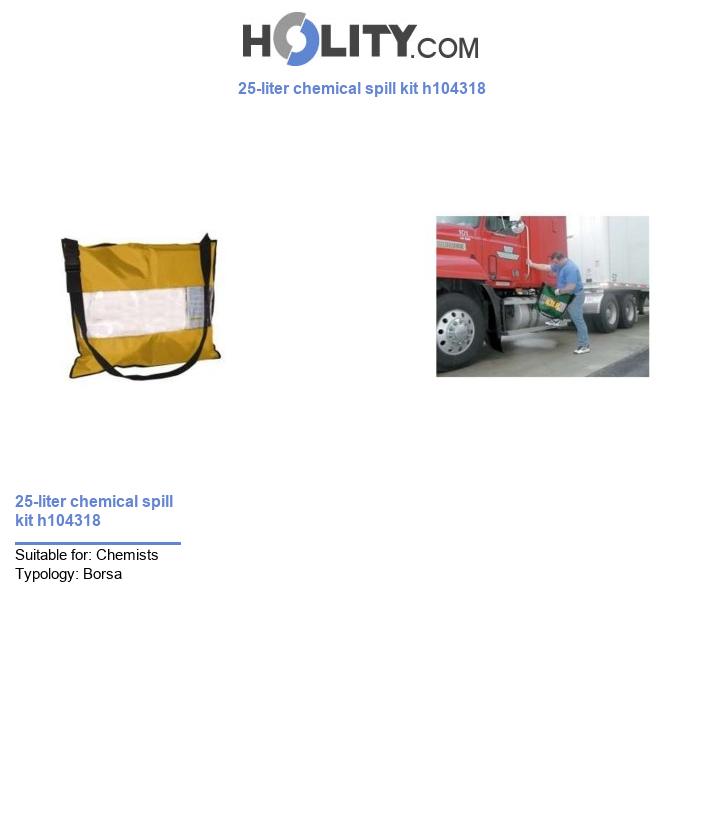 25-liter chemical spill kit h104318