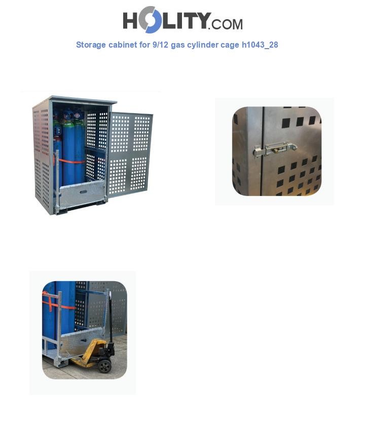 Storage cabinet for 9/12 gas cylinder cage h1043_28