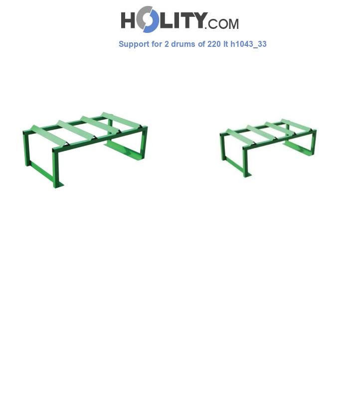 Support for 2 drums of 220 lt h1043_33