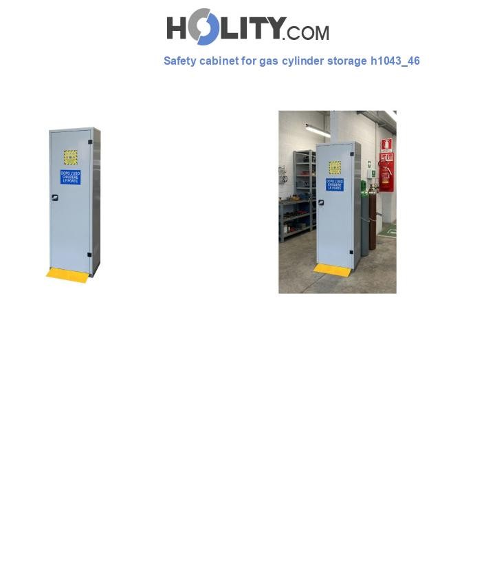 Safety cabinet for gas cylinder storage h1043_46