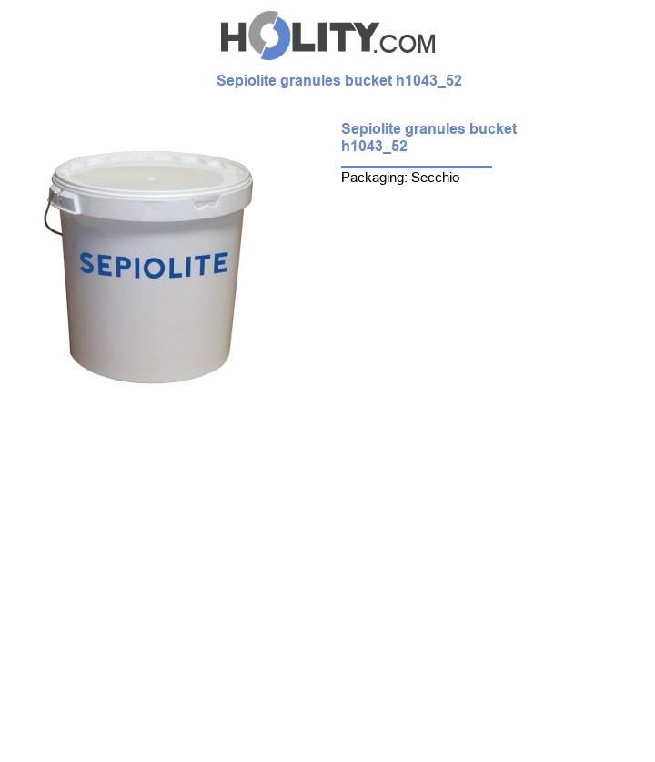 Sepiolite granules bucket h1043_52