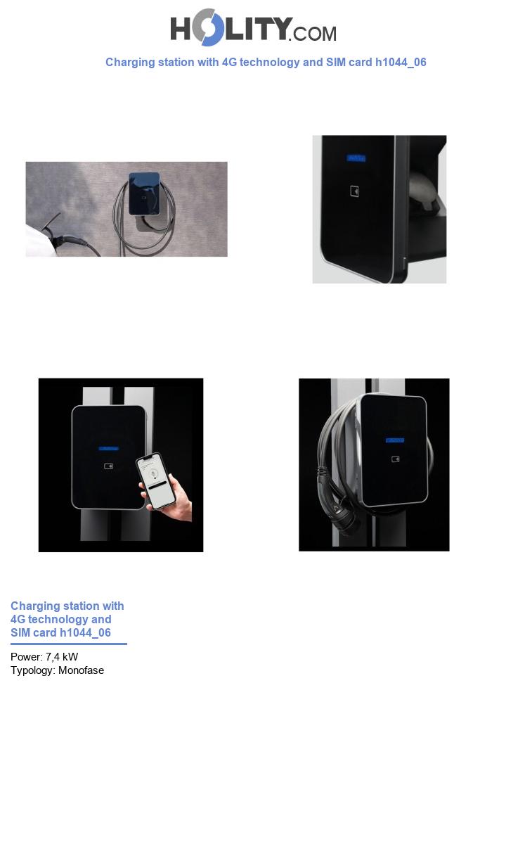 Charging station with 4G technology and SIM card h1044_06