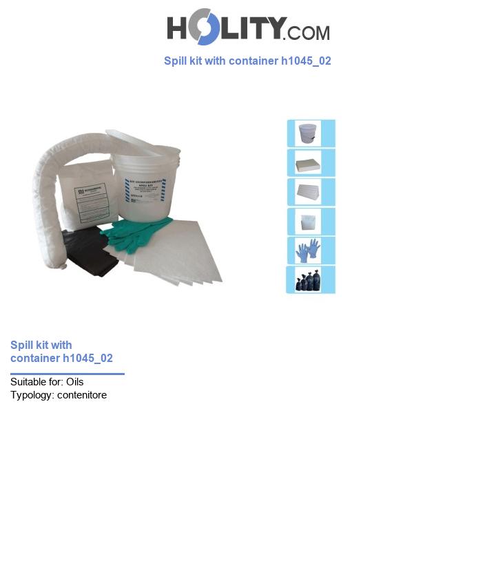 Spill kit with container h1045_02