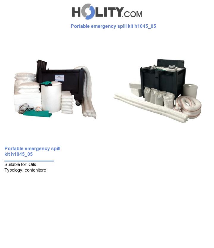 Portable emergency spill kit h1045_05