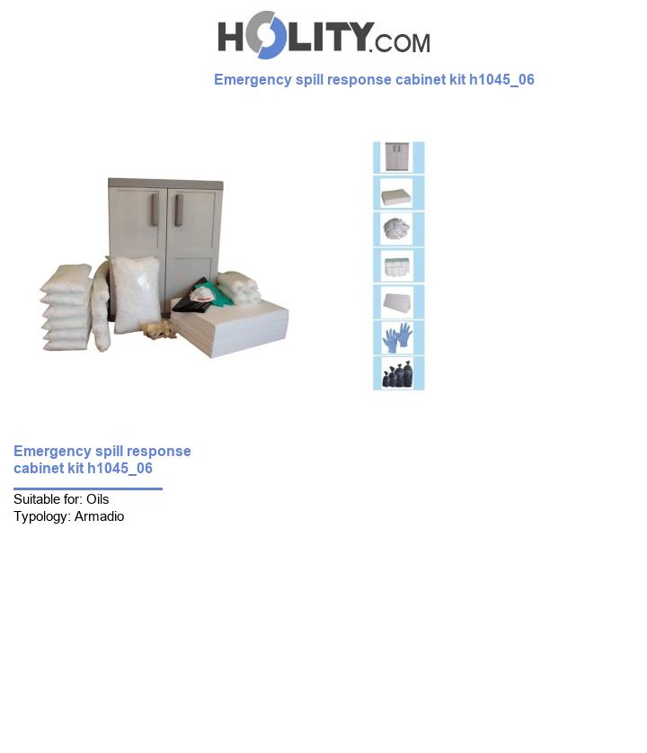 Emergency spill response cabinet kit h1045_06