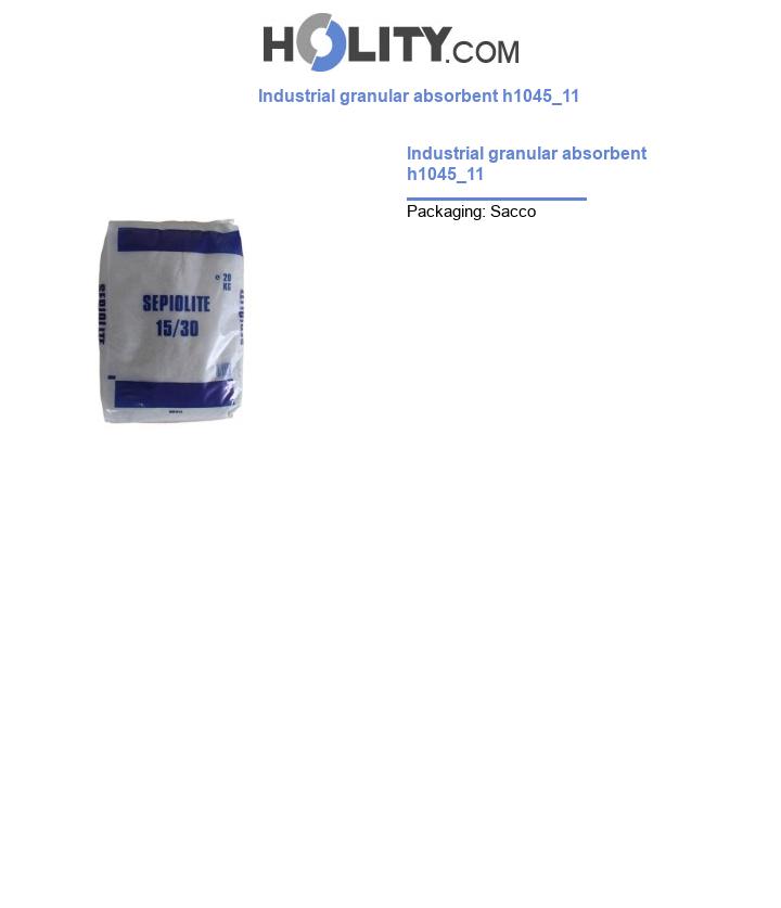 Industrial granular absorbent h1045_11