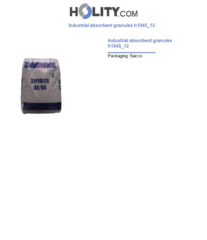 Industrial absorbent granules h1045_12