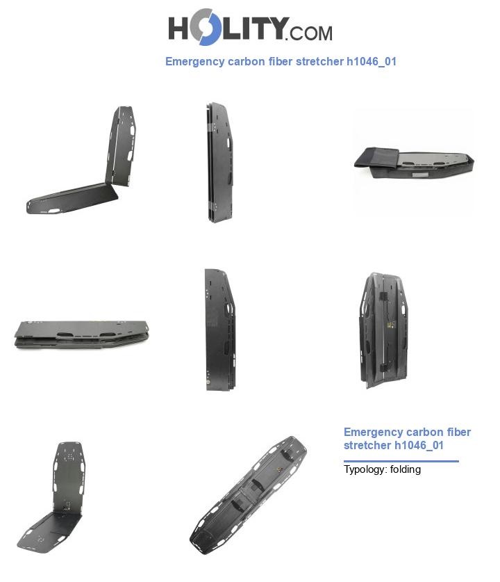 Emergency carbon fiber stretcher h1046_01