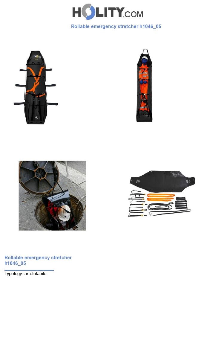 Rollable emergency stretcher h1046_05