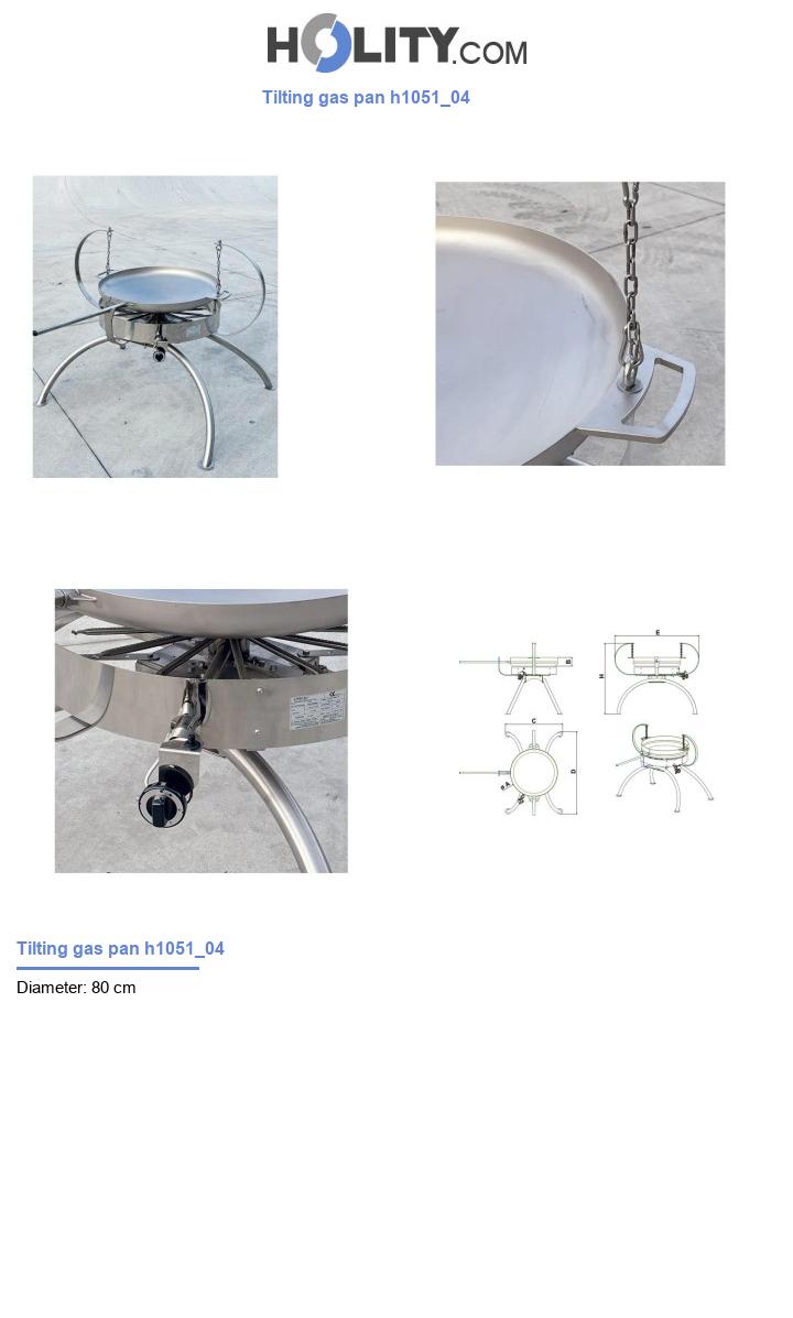 Tilting gas pan h1051_04