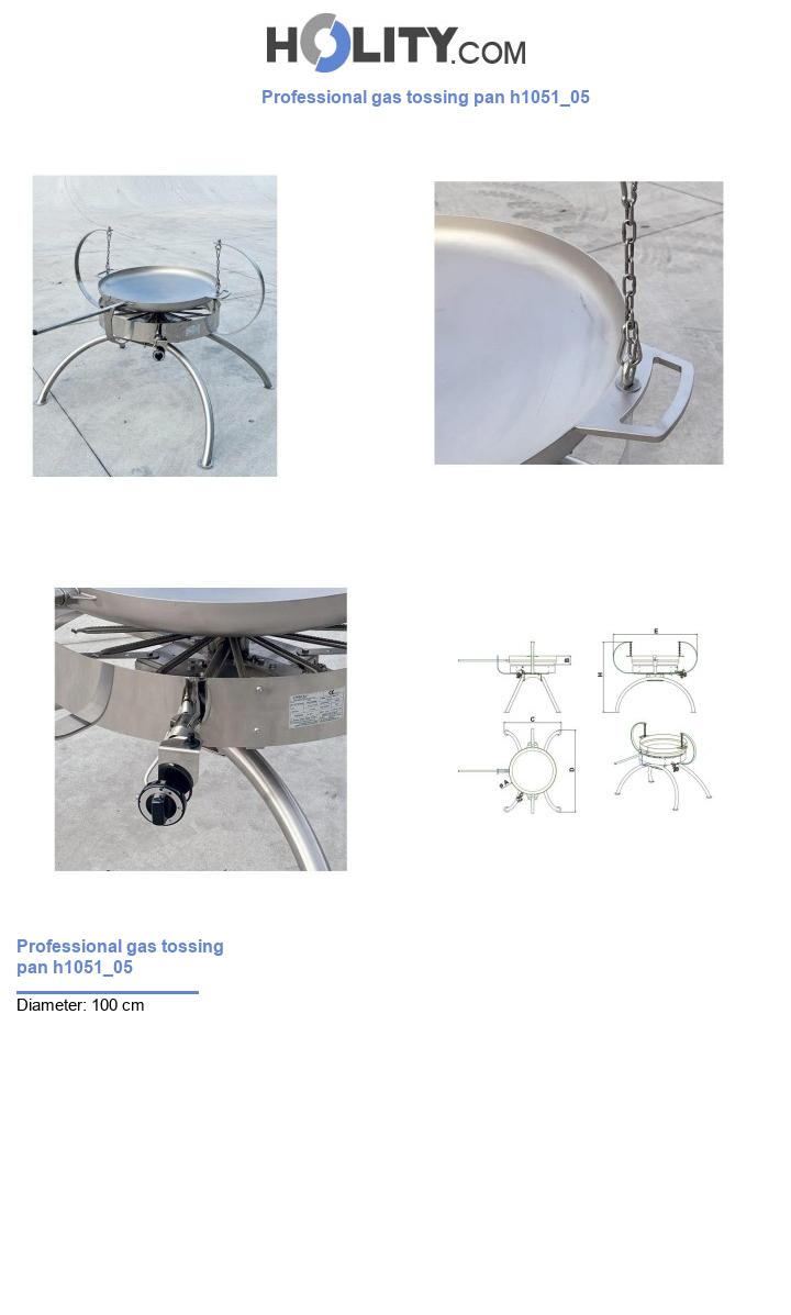 Professional gas tossing pan h1051_05