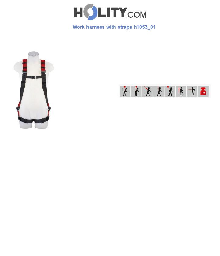 Work harness with straps h1053_01