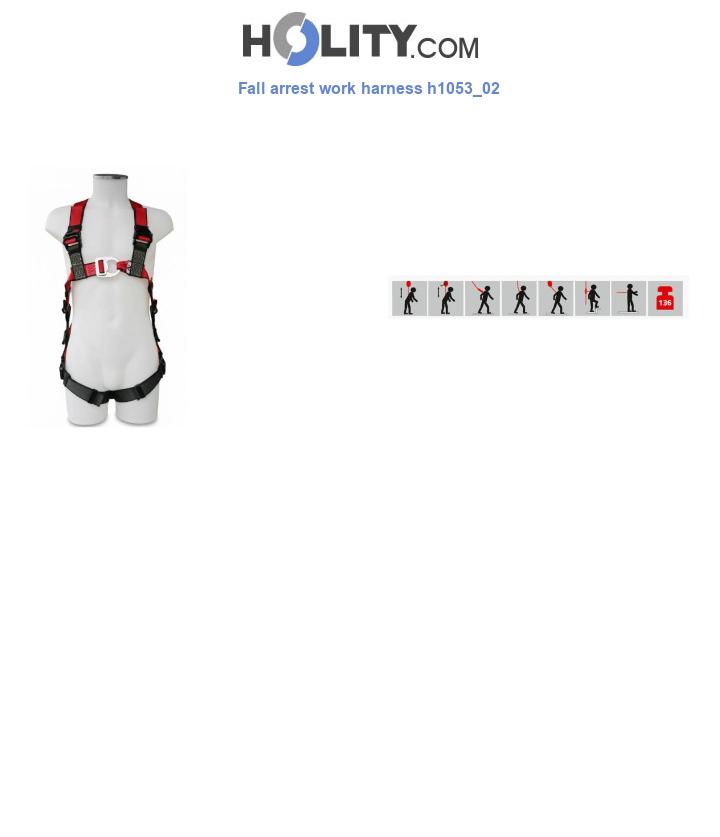 Fall arrest work harness h1053_02