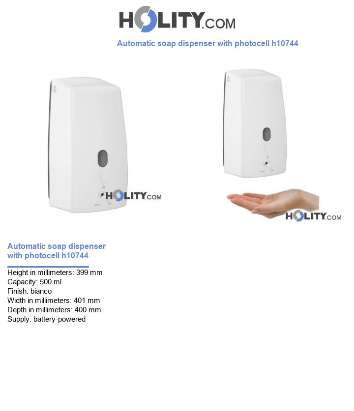 Automatic soap dispenser with photocell h10744