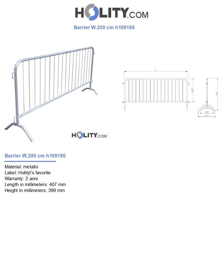 Barrier W.200 cm h109165