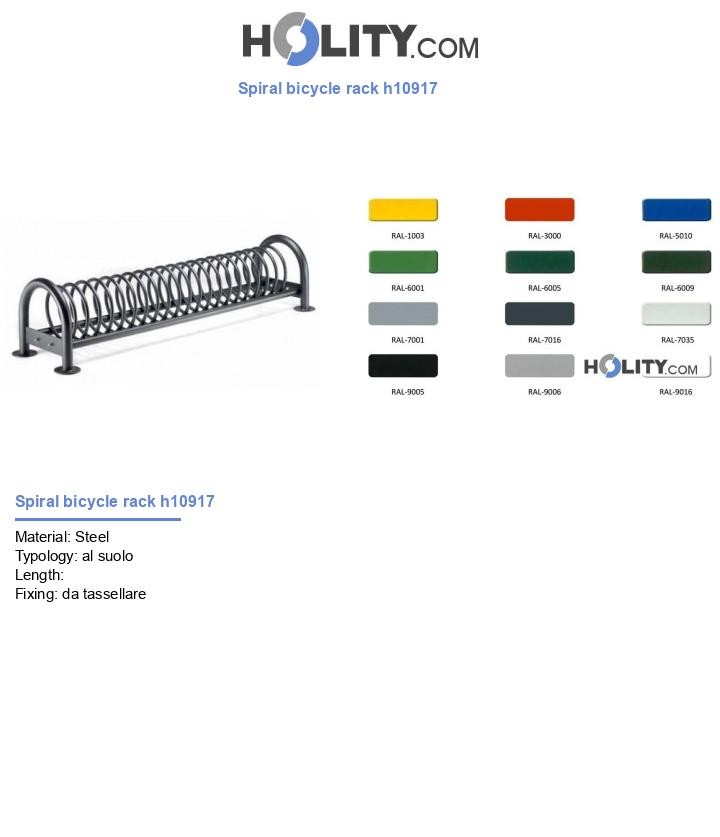 Spiral bicycle rack h10917