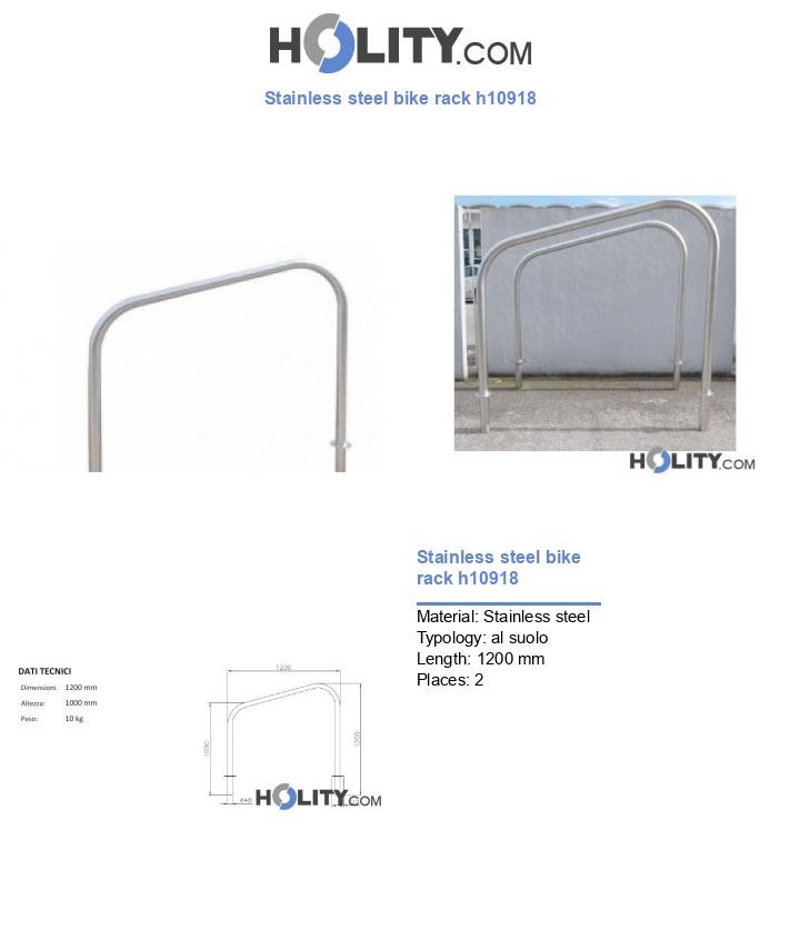 Stainless steel bike rack h10918