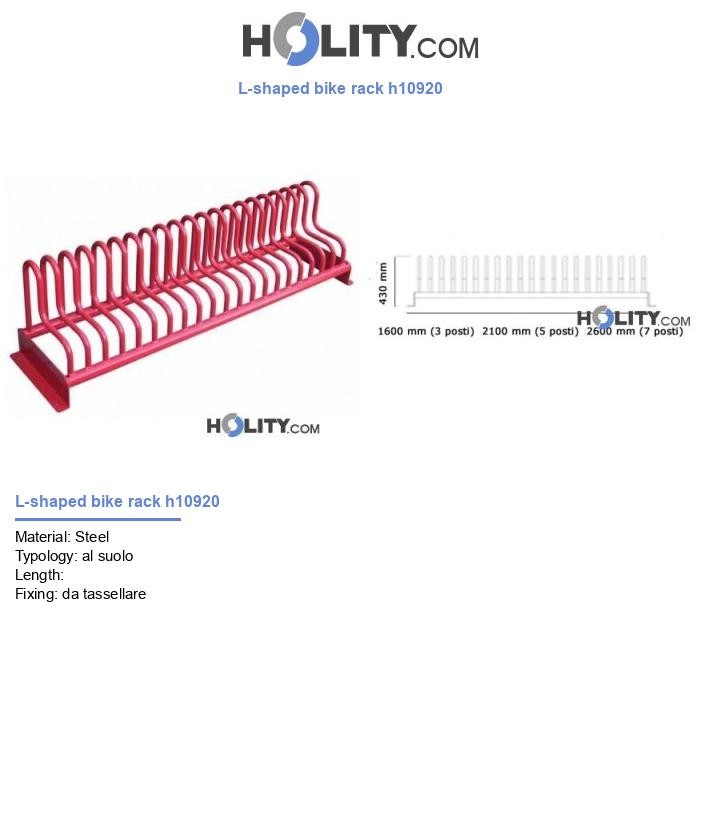 L-shaped bike rack h10920