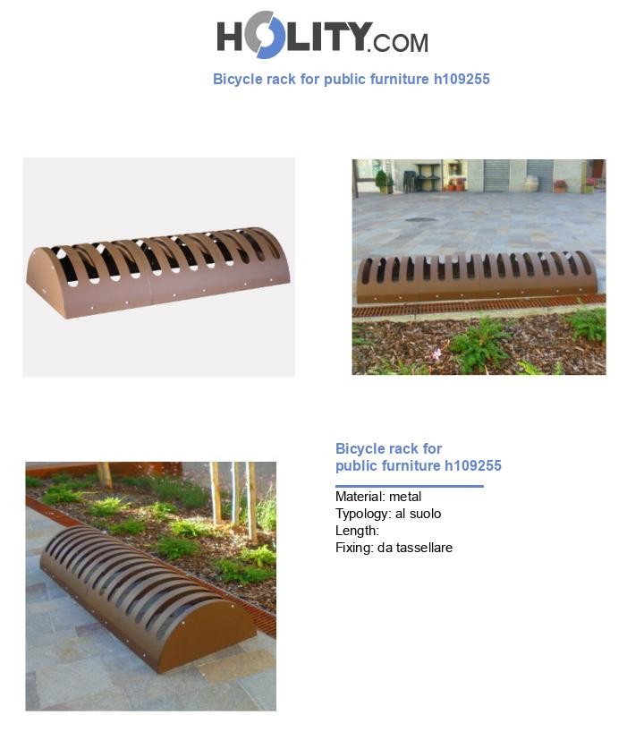 Bicycle rack for public furniture h109255