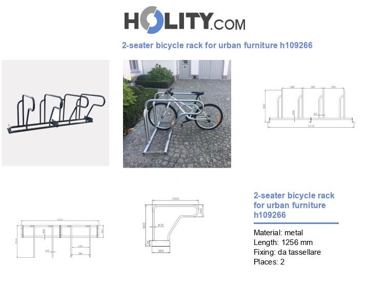 2-seater bicycle rack for urban furniture h109266
