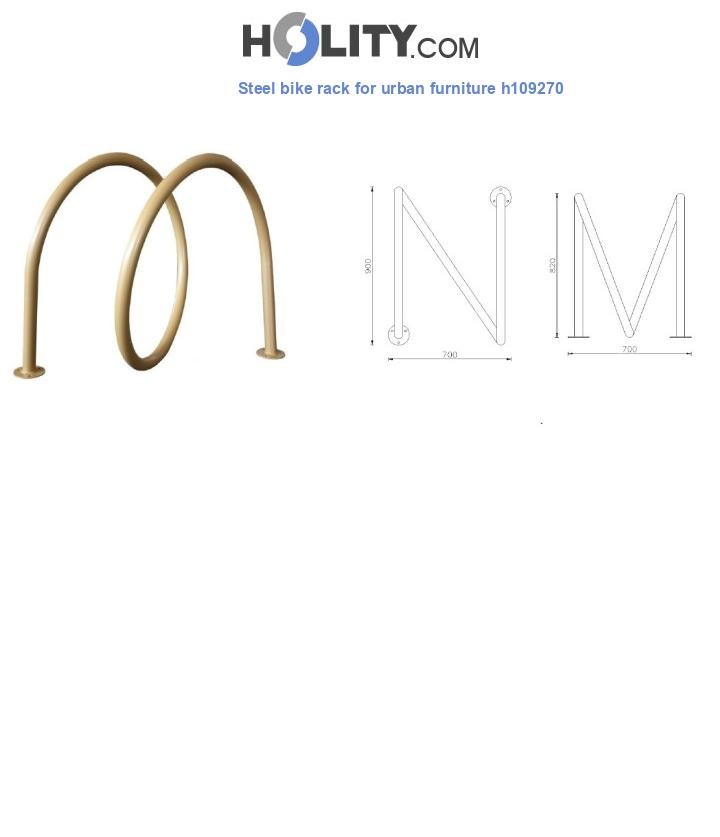 Steel bike rack for urban furniture h109270