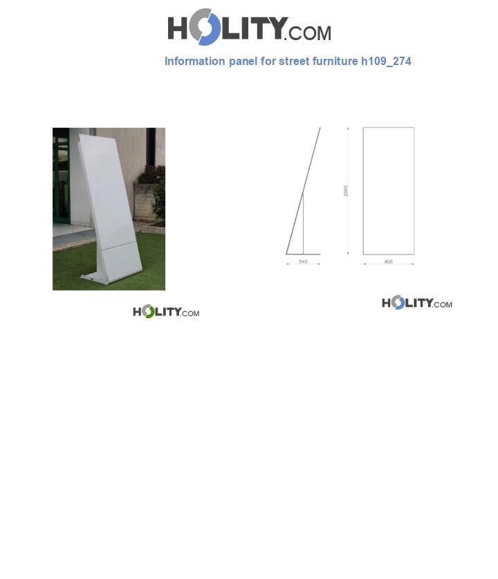 Information panel for street furniture h109_274