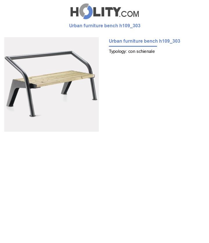 Urban furniture bench h109_303
