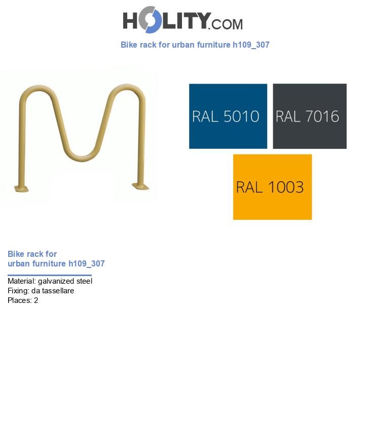 Bike rack for urban furniture h109_307