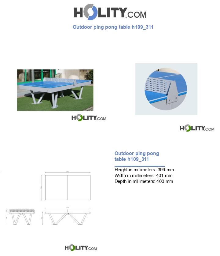Outdoor ping pong table h109_311