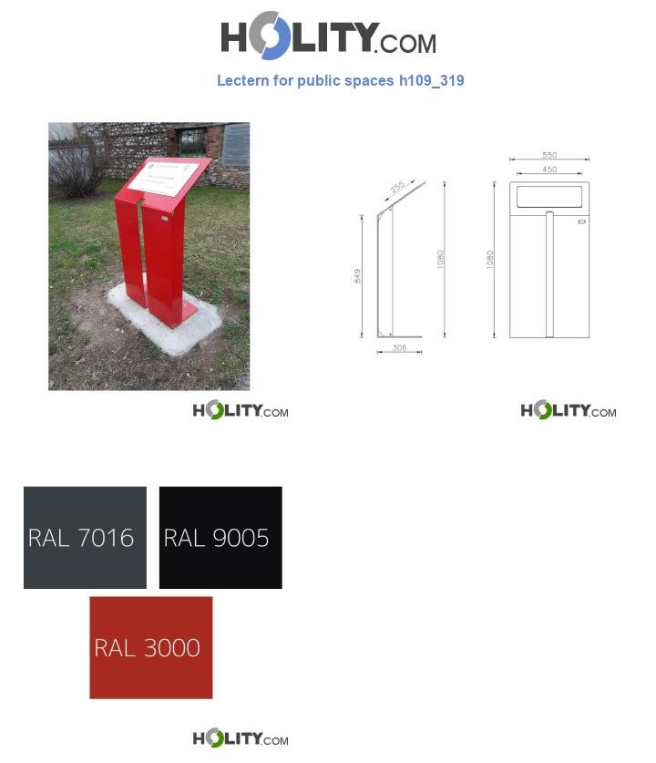 Lectern for public spaces h109_319