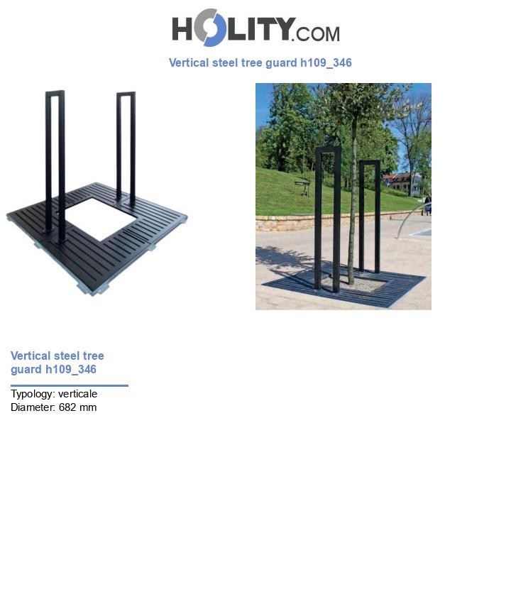 Vertical steel tree guard h109_346
