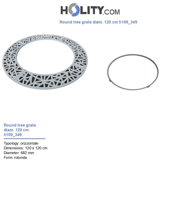 Round tree grate diam. 120 cm h109_349