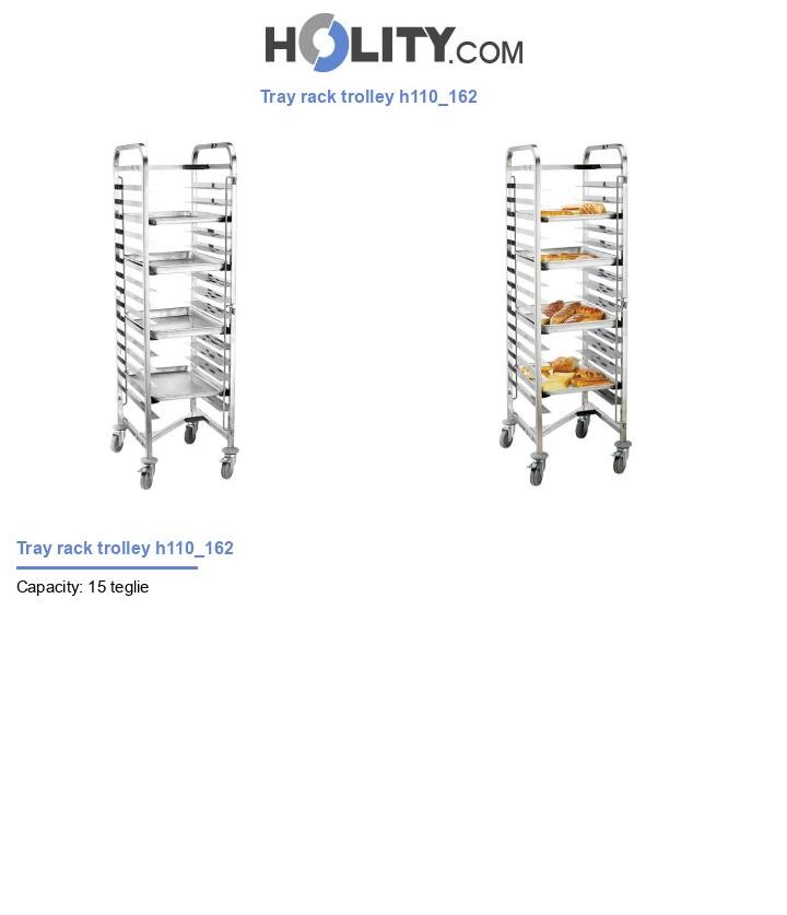 Tray rack trolley h110_162