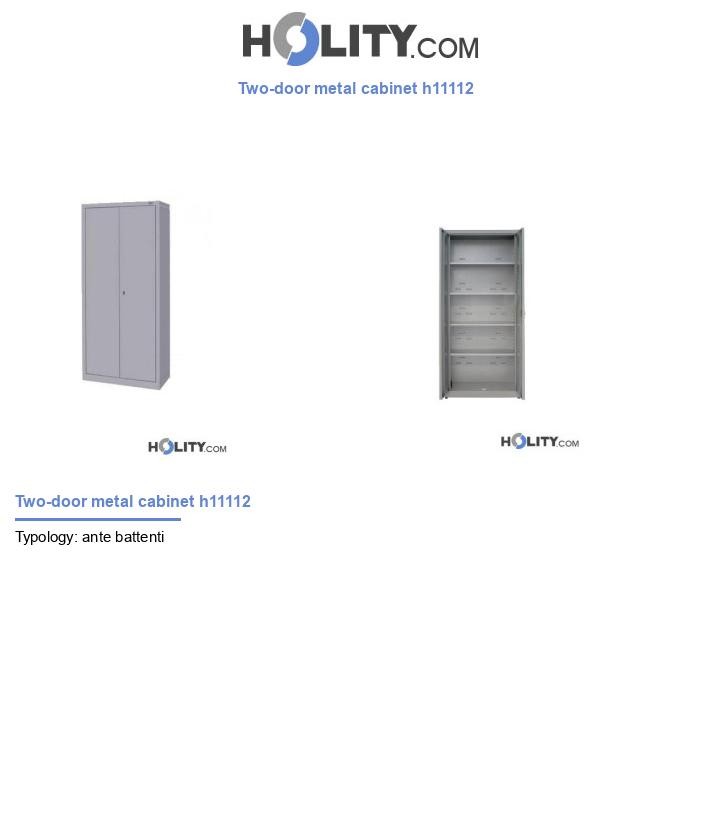 Two-door metal cabinet h11112