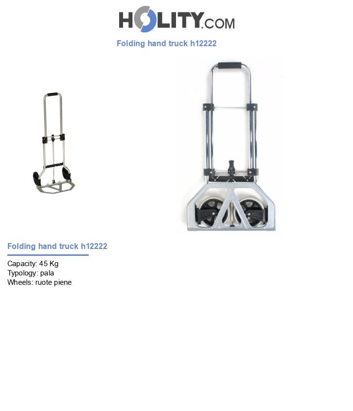 Folding hand truck h12222