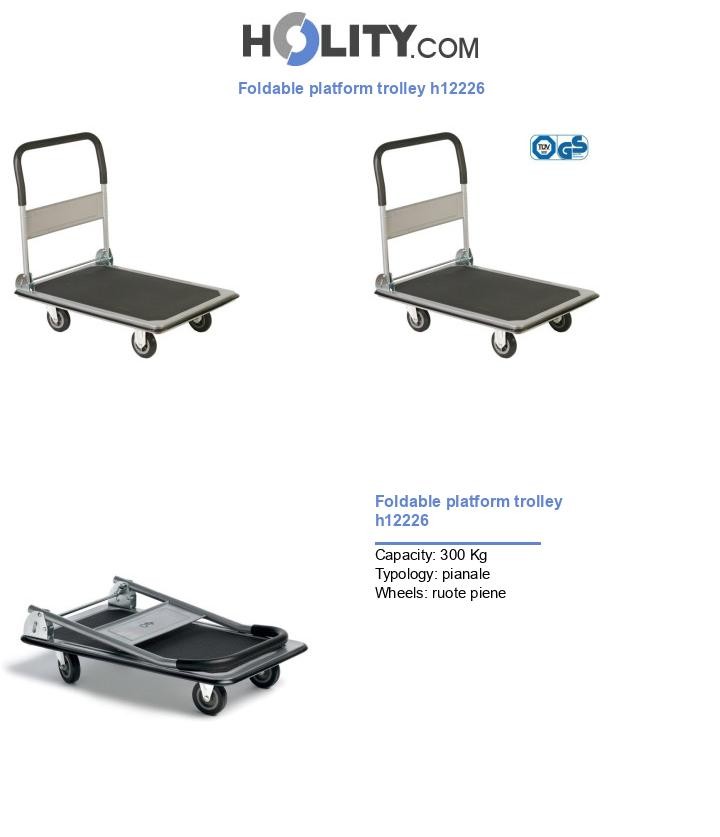 Foldable platform trolley h12226