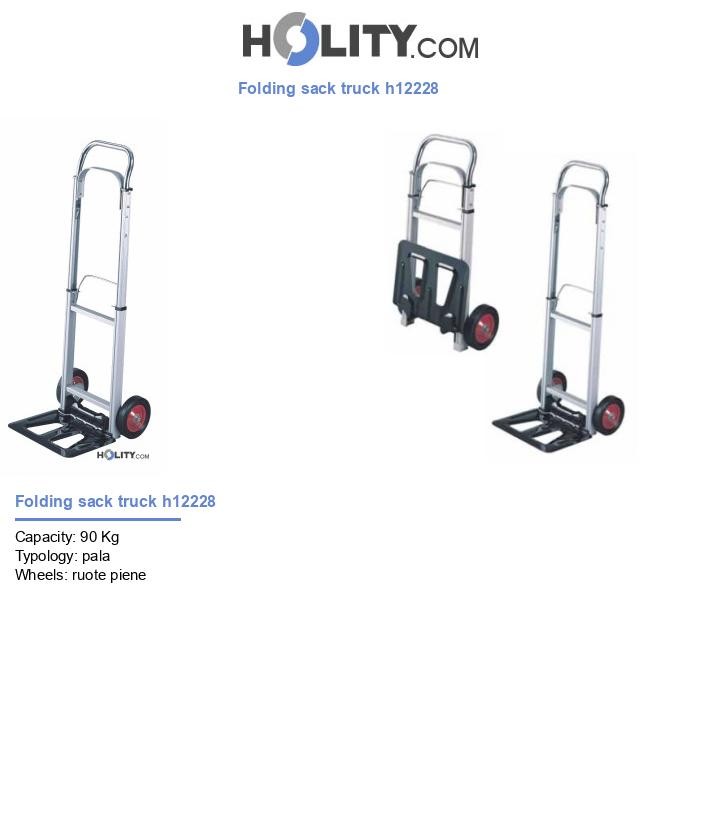 Folding sack truck h12228