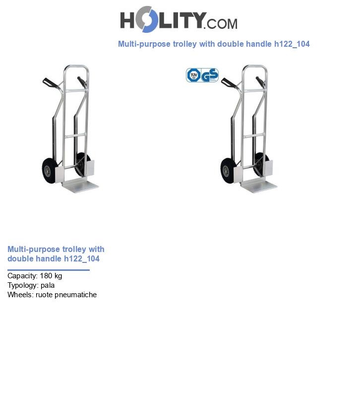 Multi-purpose trolley with double handle h122_104