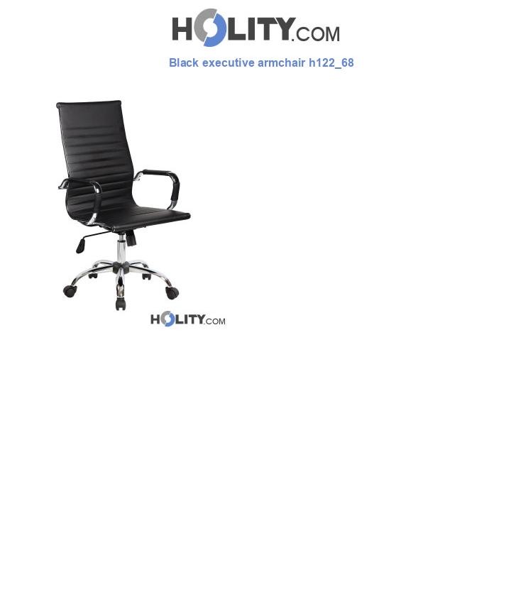 Black executive armchair h122_68