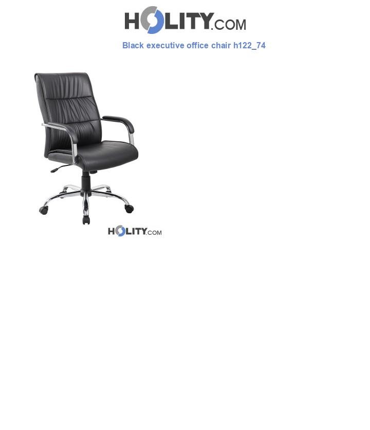 Black executive office chair h122_74
