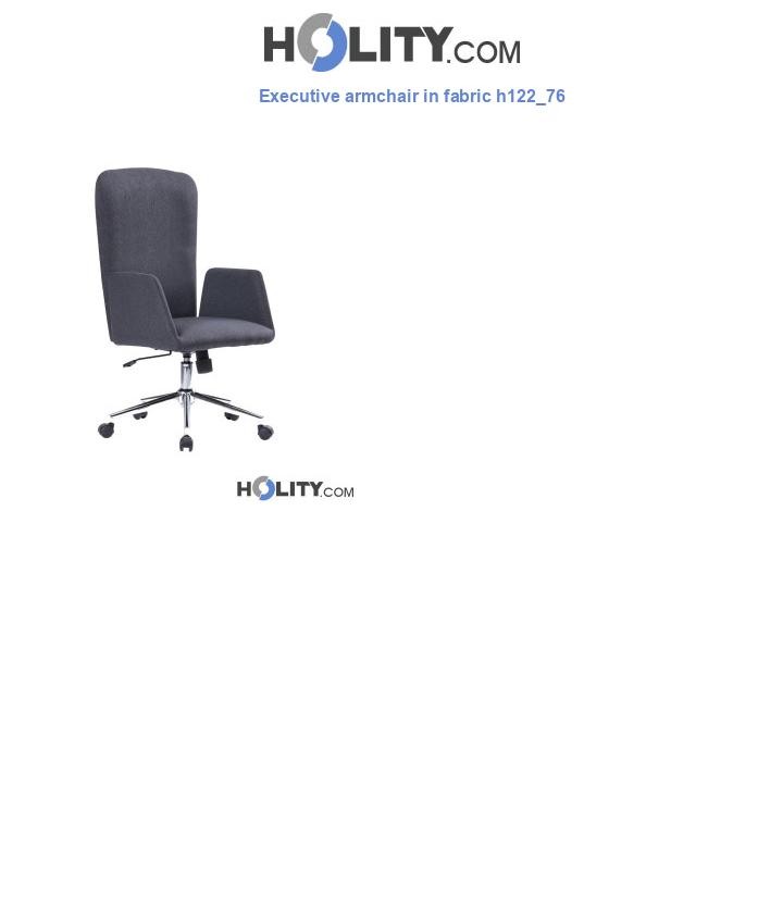 Executive armchair in fabric h122_76